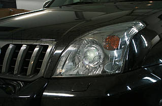 Toyota LC Prado 120 — встановлення біконових лінз Moonlight G6/Q5 3,0" D2S H4