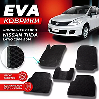 Коврики Салона Ева,Eva Nissan Tiida 1, Нисан Тиида 1,большой выбор цветов,Лучшая цена в Украине