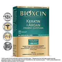 Bioxcin Argan & Keratin Биоксин Арган натуральный лечебный шампунь 300 мл.