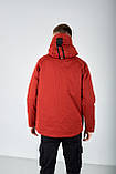Чоловіча куртка демісезонна, колір морквяний, фото 2