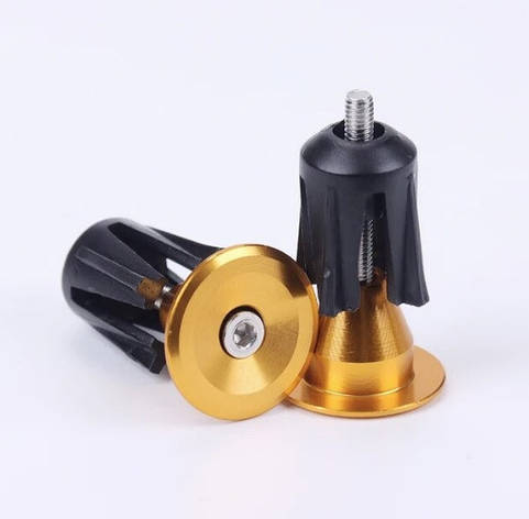 Заглушки руля, алюм, золоті к-кт, фото 1