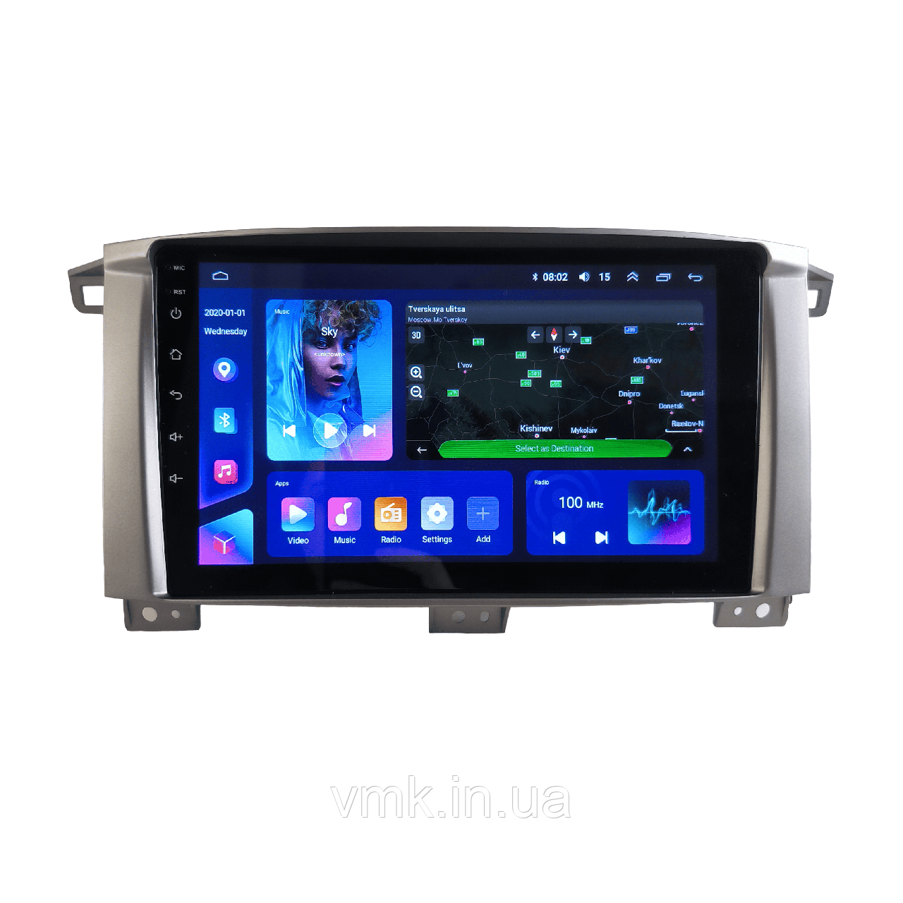Авто магнітола Toyota Land Cruiser 100 2002-2007 на Android 12+ CarPlay 8 core Platform XyAuto