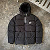 Чоловіча зимова куртка Adidas Зимовий чоловічий пуховик Адідас чорна, фото 5