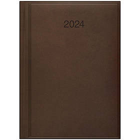 Щоденник датований 2024р коричневий BRUNNEN Стандарт Torino 73-795 38 704