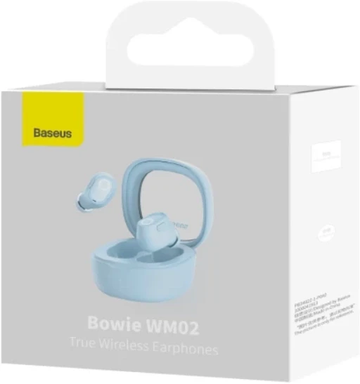 Bluetooth Гарнітура Baseus Bowie WM02 Блакитний
