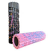 Ролик-роллер масажний Grid Combi Yoga Roller 12х45 см для йоги, фітнесу, масажу (MS3341-21)