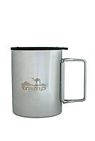 Термокружка со складными ручками Tramp 400 мл с крышкой олива UTRC-137-metal