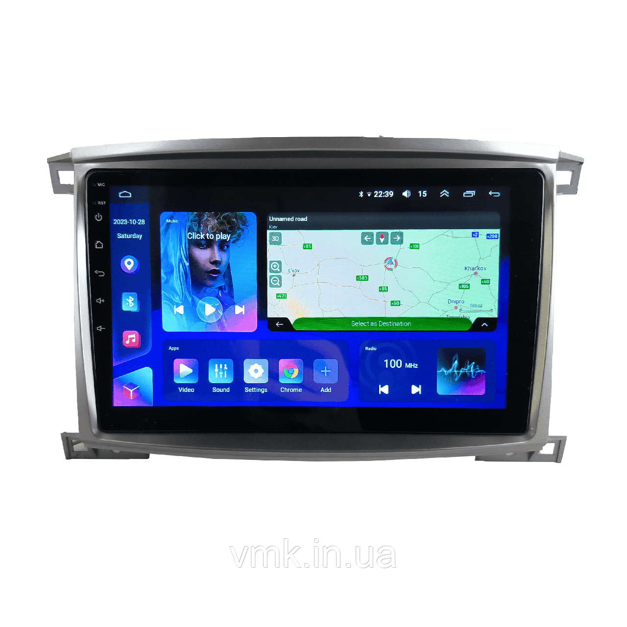 Штатна Магнітола Toyota Land Cruiser 100 1998-2007 4/64 8 ядер XYAuto 4G DSP CarPlay на Android