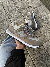 Чоловічі кросівки New Balance 574 Stone Island Grey (с мехом) ALL13931, фото 3