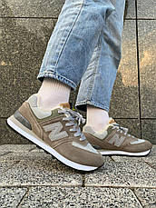 Чоловічі кросівки New Balance 574 Stone Island Grey (с мехом) ALL13931, фото 5