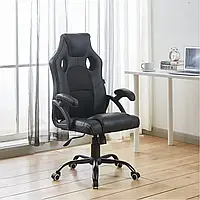Кресло геймерское Bonro BN-2022S черное практичное игровое удобное до 150 кг.