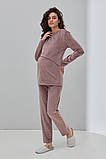 Теплий костюм для вагітних та годування Hygge NW-5.13.1 фрезовий, фото 3
