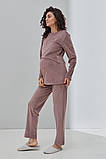Теплий костюм для вагітних та годування Hygge NW-5.13.1 фрезовий, фото 5