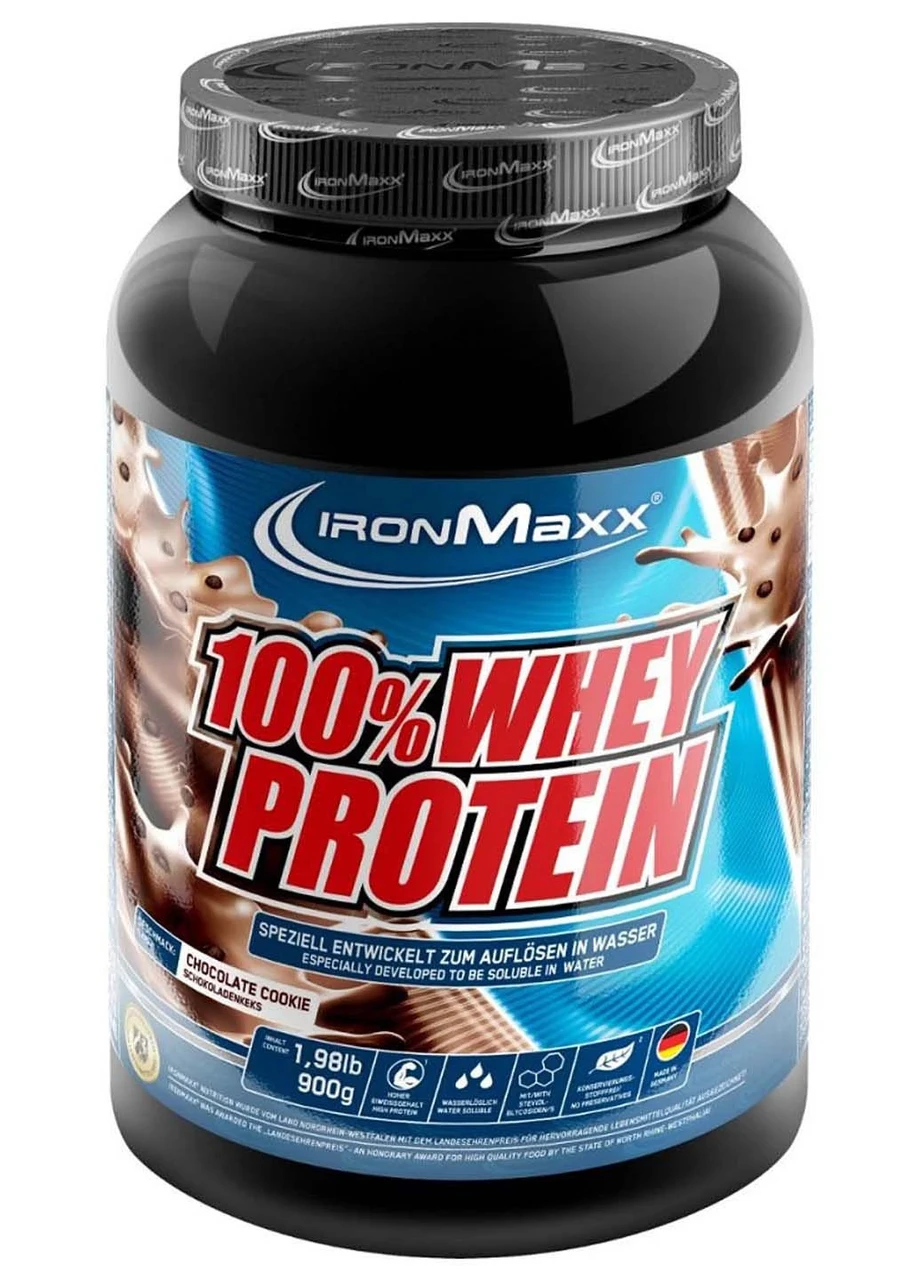 Сироватковий протеїн IronMaxx 100% Whey Protein 900 г ( шоколадне печиво )