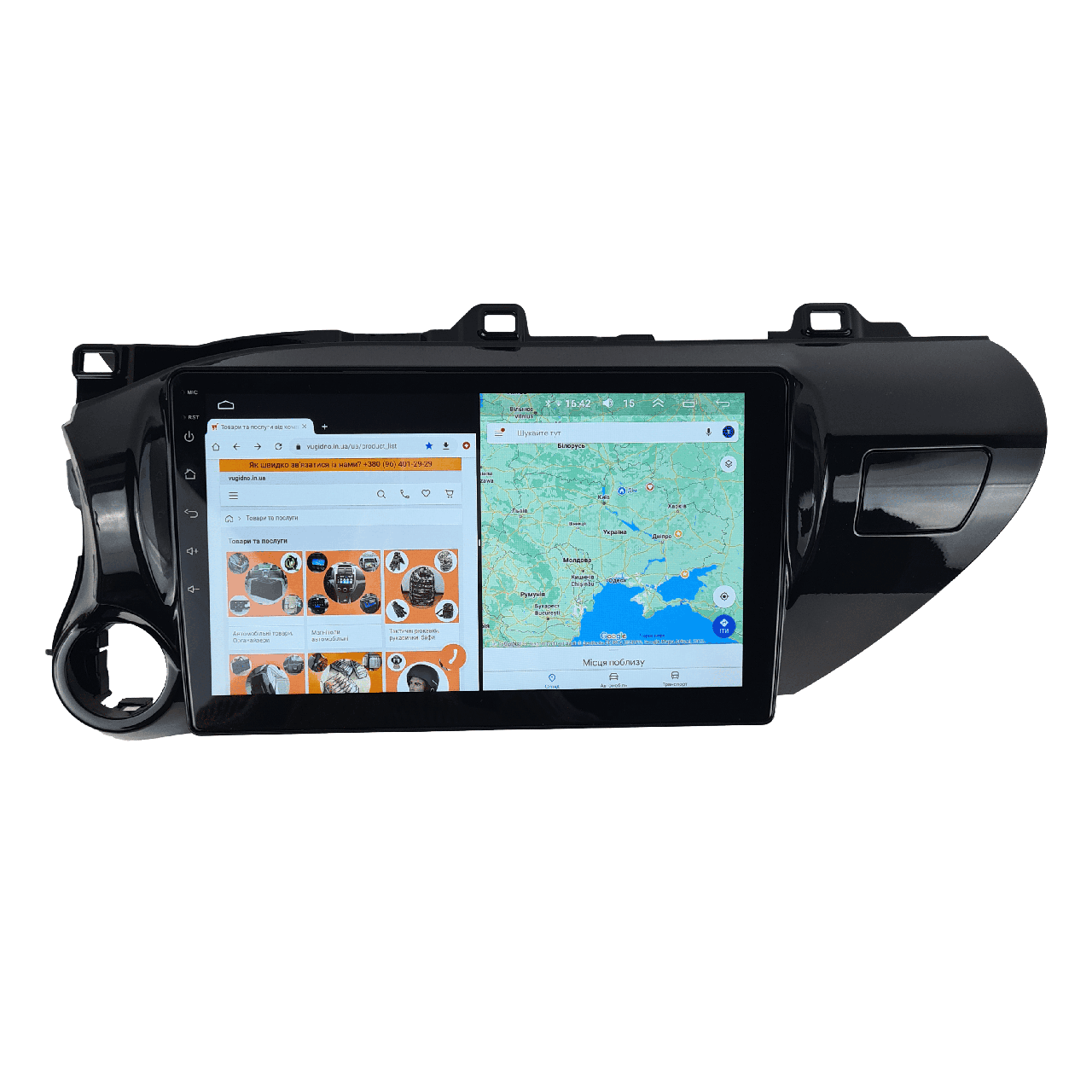 Штатна Магнітола Toyota Hilux 2015-2020 на Android Модель XYAuto-5760-8octa-4G-DSP-CarPlay