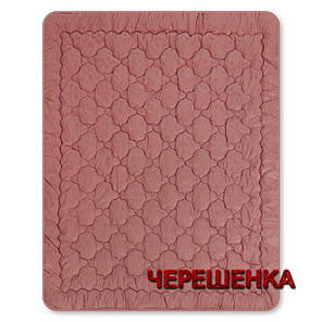 Зимова двоспальна ковдра 175х210 см стьобана мікрофібра / холофайбер темне однотонне, фото 2