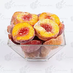 Персик заморожений половинки зі шкіркою,фасування для замовлення раз на 2,5 кг. У ящику насипом 10 кг.