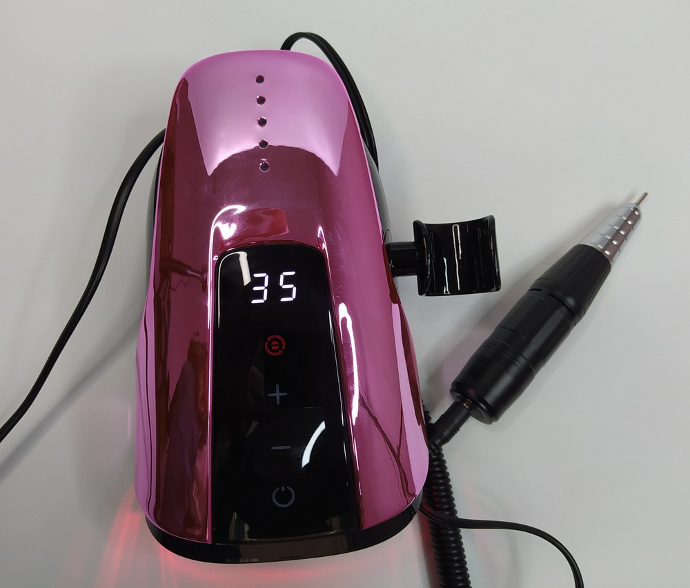 Фрезер для манікюру JF-201 35 Вт 35 000 об/хв Малиновий, фото 1