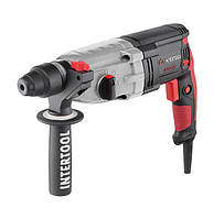 Перфоратор 1000 Вт, 3.2 Дж, 0-5100 уд/хв., металевий корпус редуктора INTERTOOL WT-0172