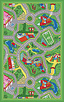 100х160 см Килимок на підлогу P1129/51 в дитячу кімнату, малюнок дороги, дитячий ковролін з малюнком