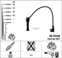 Комплект високовольтних дротів запалювання NGK RC-FD546 0641 (Ford)