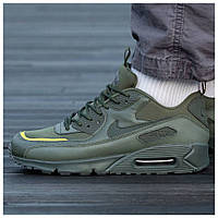 Чоловічі кросівки Nike Air Max 90 Surplus Cordura Khaki, хакі шкіряні кросівки найк аір макс 90 аїр