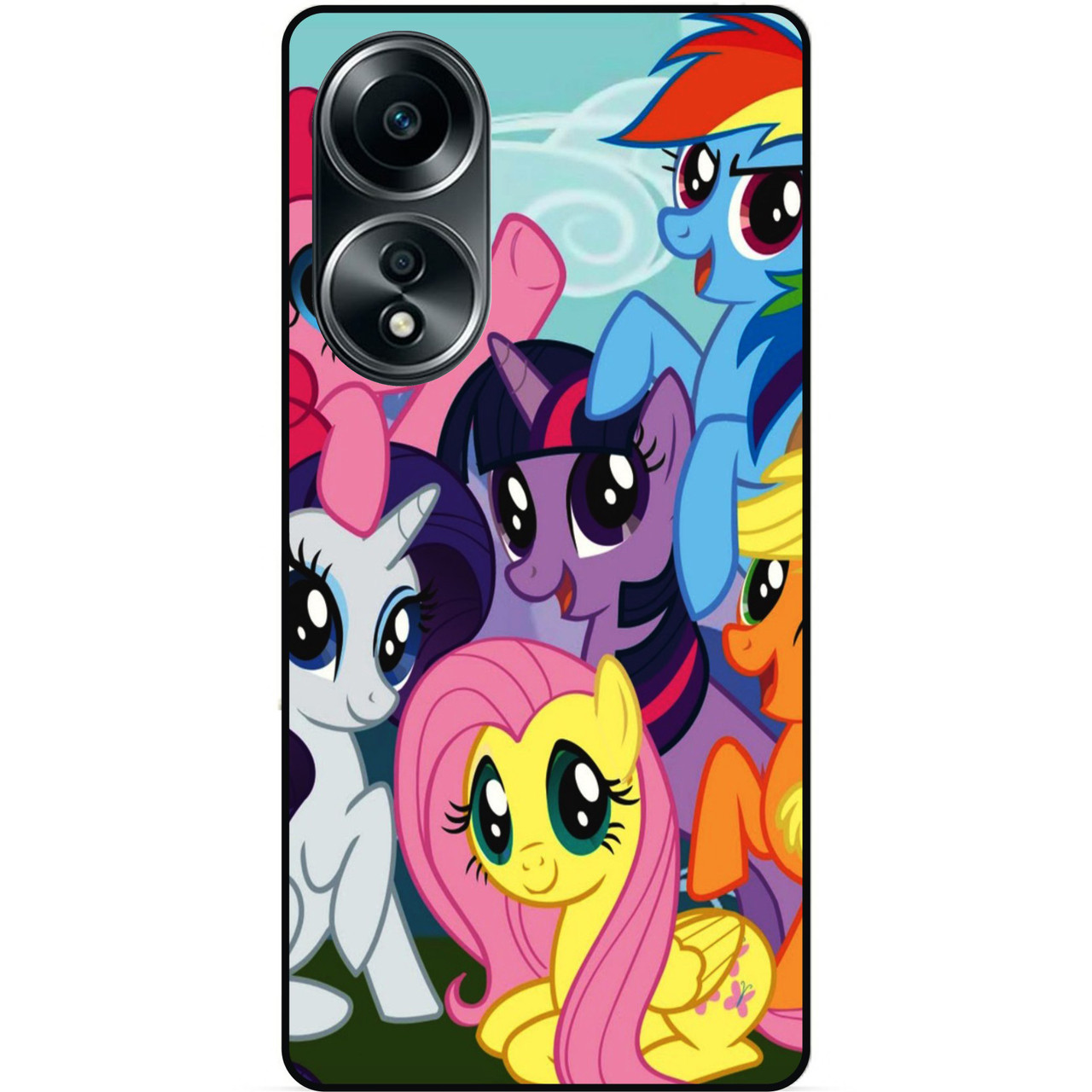 Силіконовий бампер чохол для Oppo A58 з малюнком Мій маленький поні my little pony