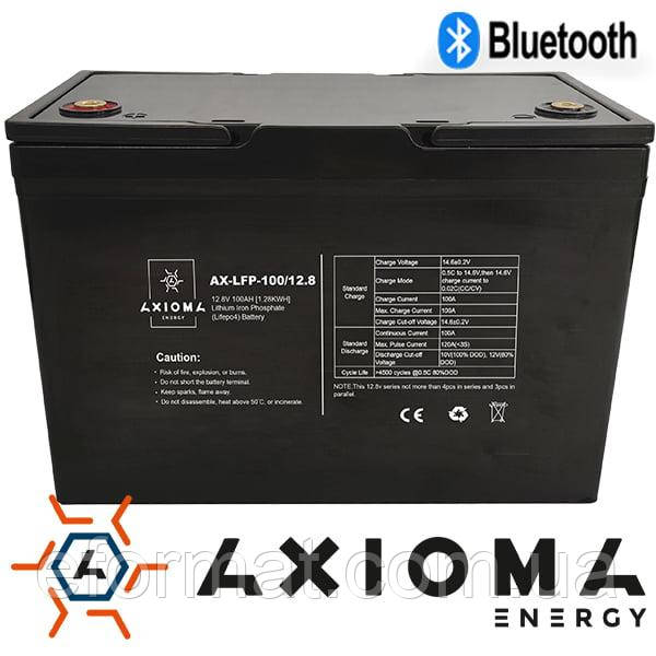 Акумулятор літієвий AXIOMA energy LiFePo4 AX-LFP-100/12.8 (12.8В 100A)