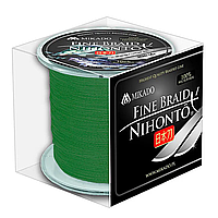 Шнур Mikado Nihonto Fine Braid 300 м green 0.12мм 7,7кг Z20G-012