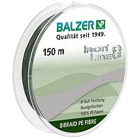 Шнур Balzer Iron Line 8x Green 150м 0.16мм 11,6кг (темно-зеленый) 12663 016