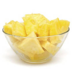 Ананас заморожений, упаковка /2,5 кг. У ящику насипом 10 кг.