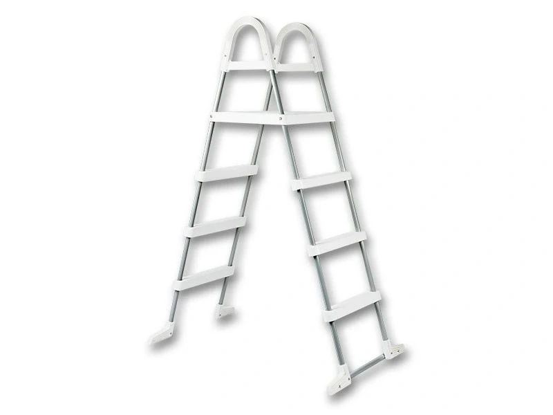 Драбина нержавіюча з майданчиком для каркасних басейнів 1.2 м DE LUXE