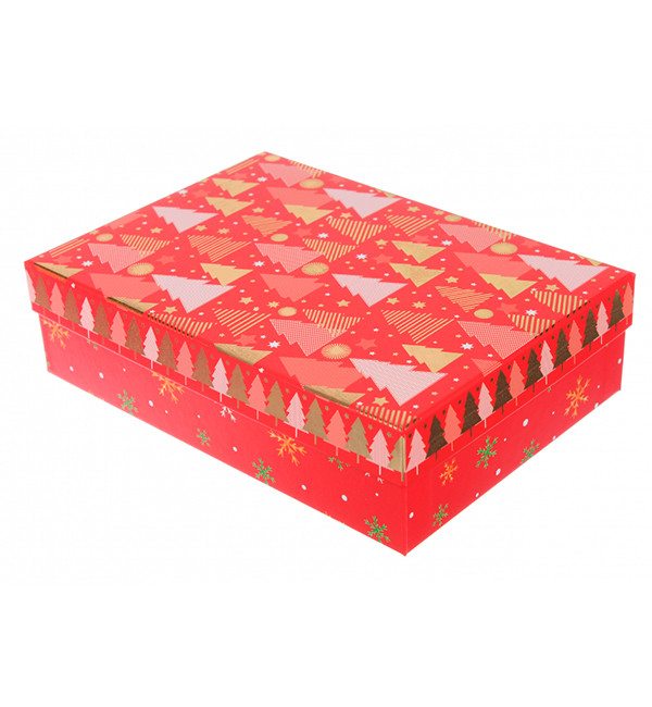 Новорічна подарункова коробка "Christmas tree", 27,5*19,5*7 см