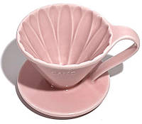 Пуровер Cafec Arita Розовый Ware Flower Dripper Cup4 Pink