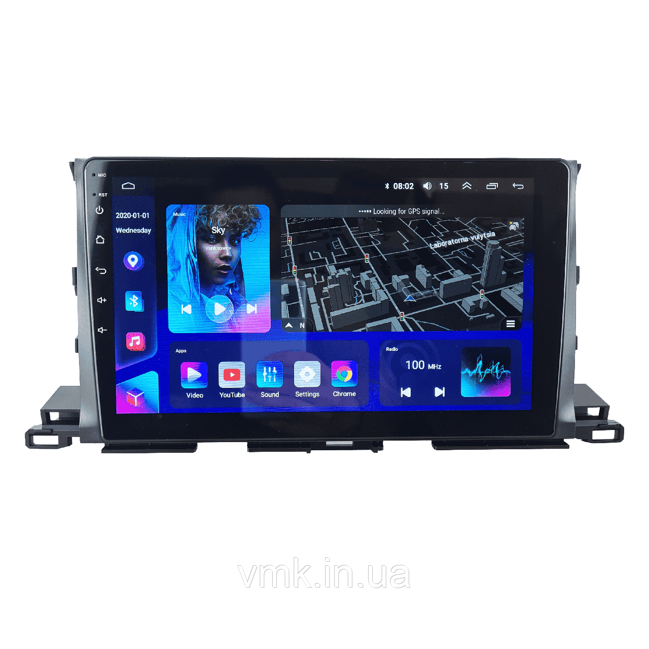 Штатна Магнітола Toyota Highlander 2013-2019 на Android Модель 7862-8octaTop-4G-DSP-CarPlay