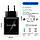 Мережевий зарядний пристрій швидкого заряджання 4 port USB Quick Charge 3.0 Black (12W). Швидка зарядка для телефону, фото 4