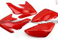 Пластик Питбайк (комплект) (7 шт) Красный Honda CRF70/KAYO CRAZY CAT 140сс/GEON X-PIT JPX