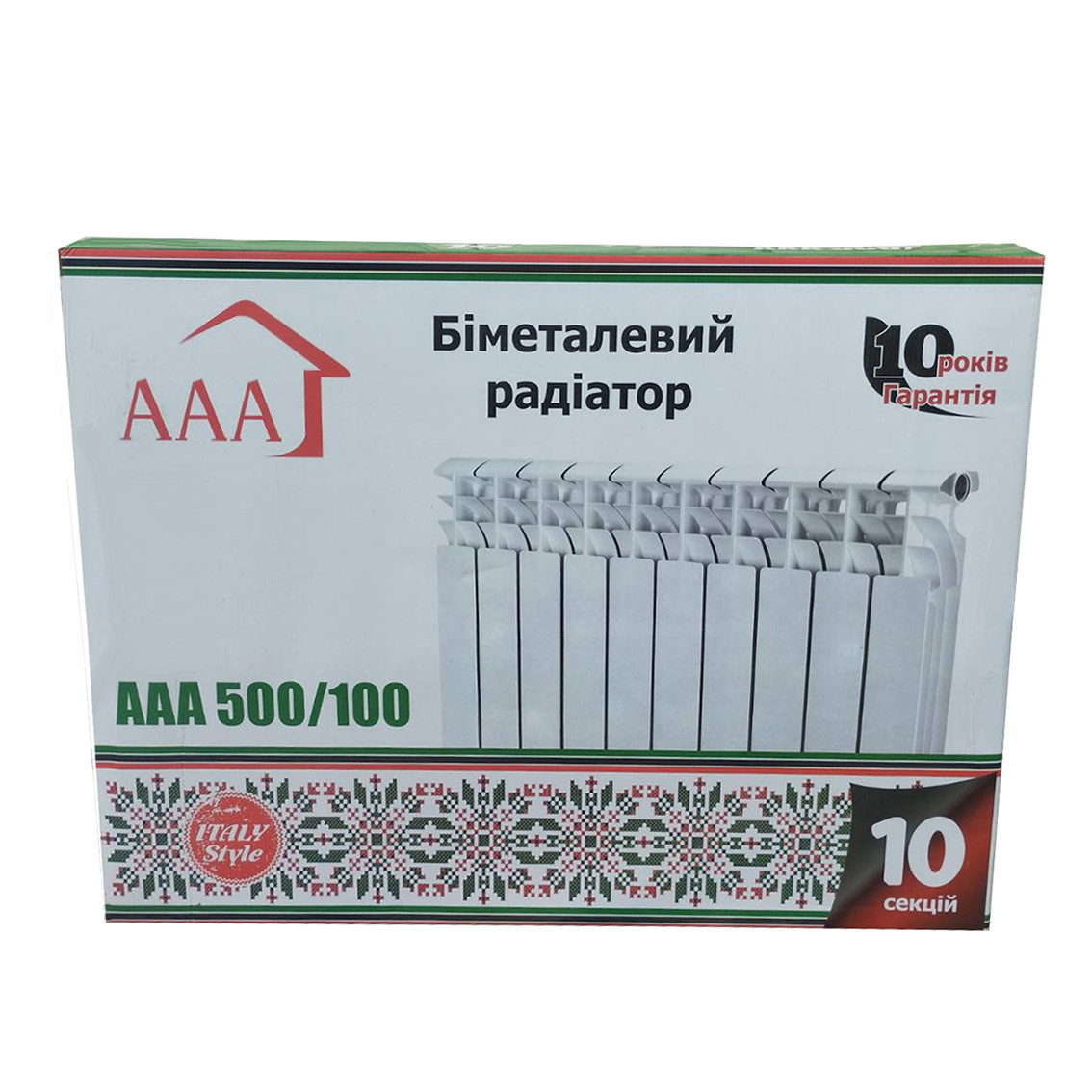Біметалічний радіатор AAA Uno 500*96 (13 кг)