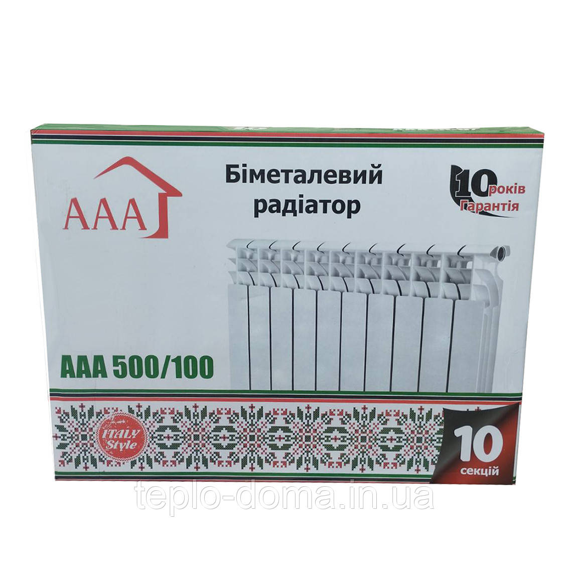 Біметалічний радіатор AAA Uno 500*96 (13 кг)