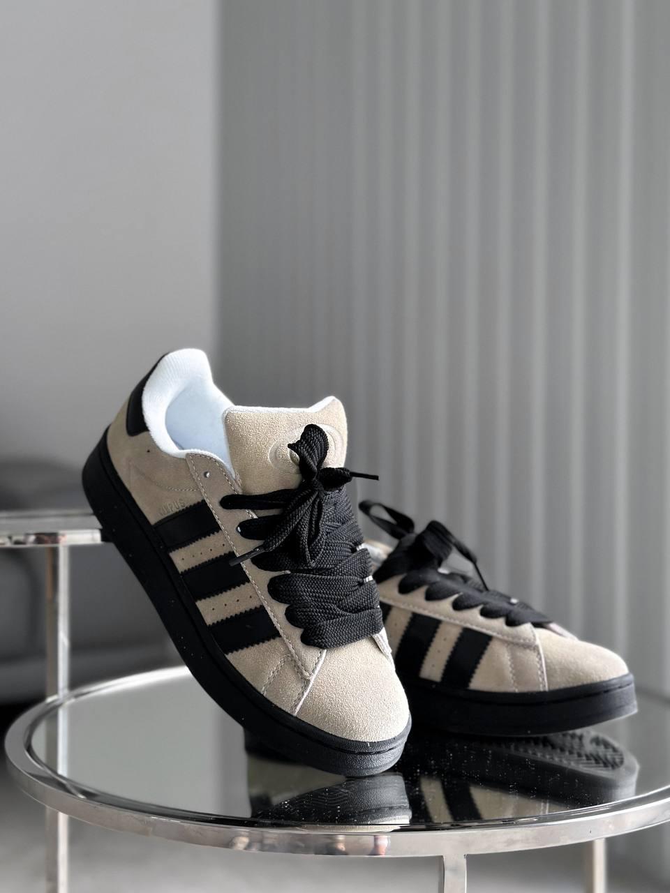 Жіночі кросівки Adidas Campus 00S Grey/Black (сірі з чорним) стильні кеди AS036