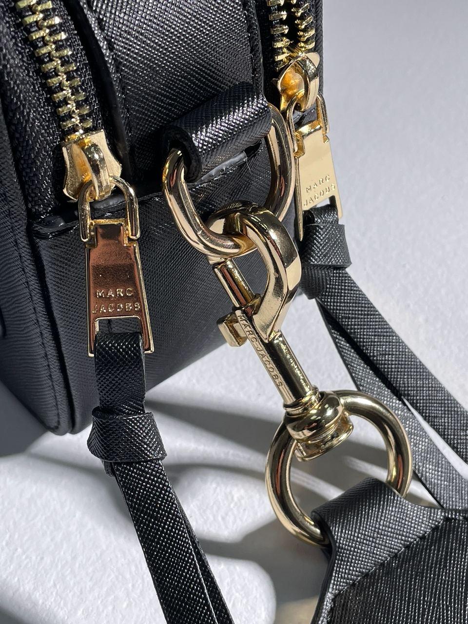 Женская стильная сумка Марк Джейкобс черная Marc Jacobs The Snapshot Black/Gold - фото 6 - id-p2014177969