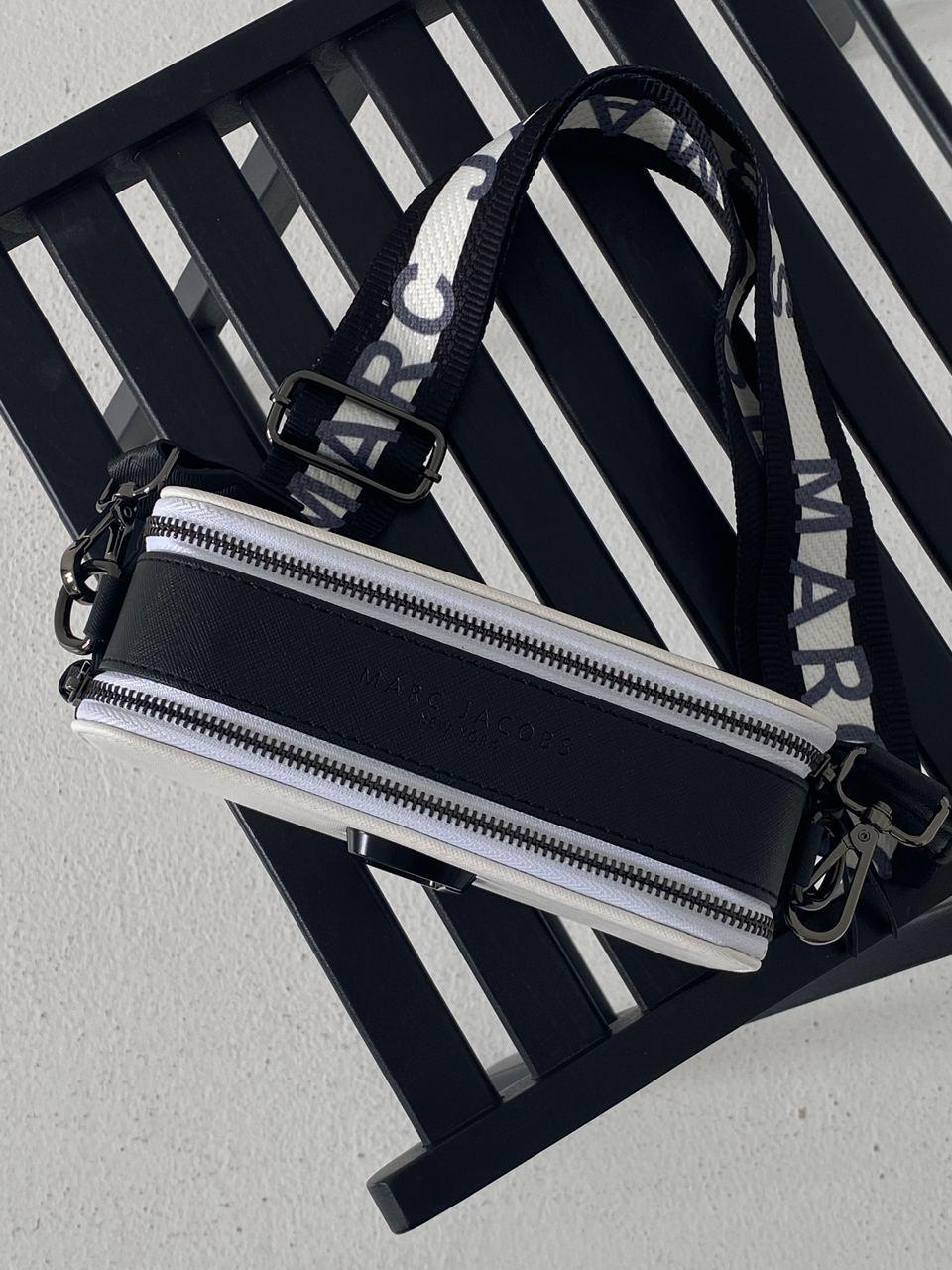 Женская стильная сумка Марк Джейкобс белая Marc Jacobs The Snapshot White/Black - фото 7 - id-p2014177974