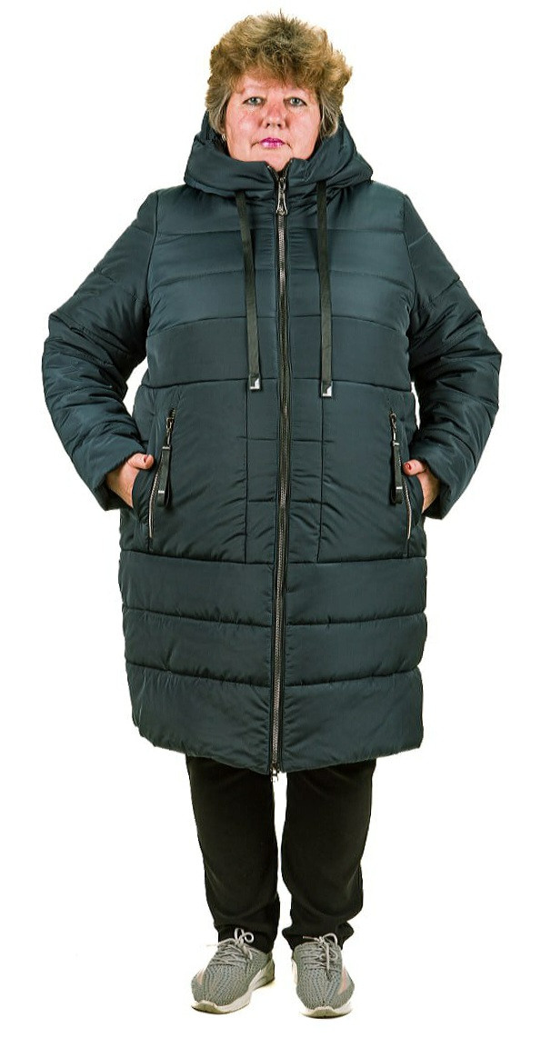 Жіноча, зимна куртка великих розмірів за ціною від виробника.New '2023-2024'. - фото 1 - id-p1259335638