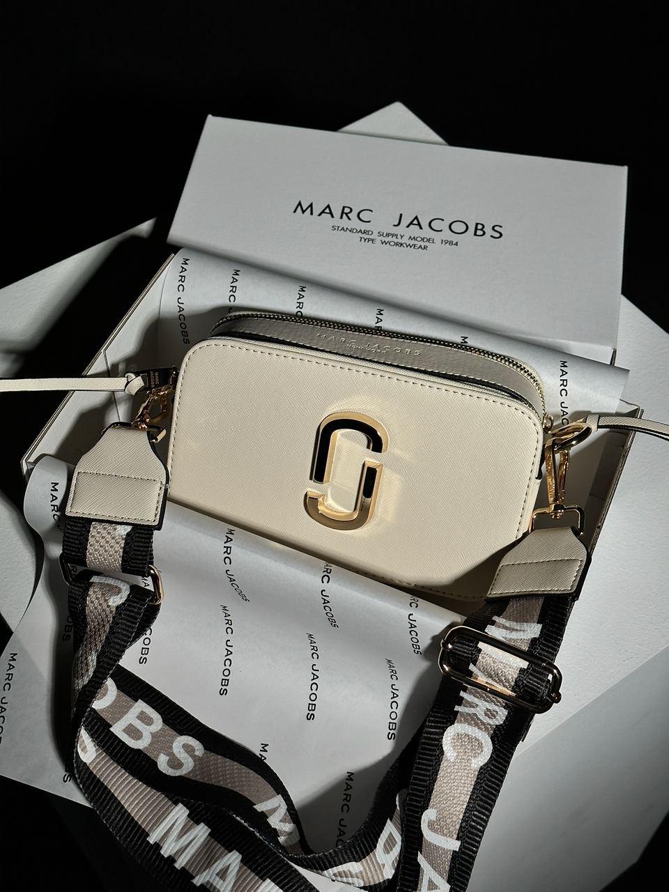 Женская стильная сумка Марк Джейкобс бежевая Marc Jacobs The Snapshot Beige - фото 8 - id-p2014177988