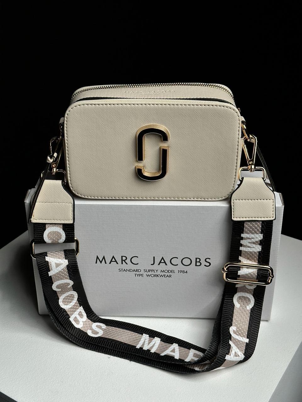 Женская стильная сумка Марк Джейкобс бежевая Marc Jacobs The Snapshot Beige - фото 9 - id-p2014177988