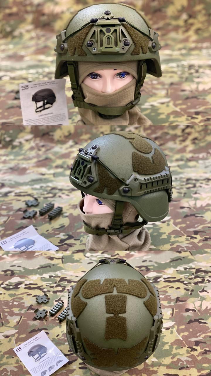 Кевларовый военный тактический шлем НАТО Sestan Busch BK-ACH helmet 3A класса защиты каска армейская - фото 1 - id-p2014182977