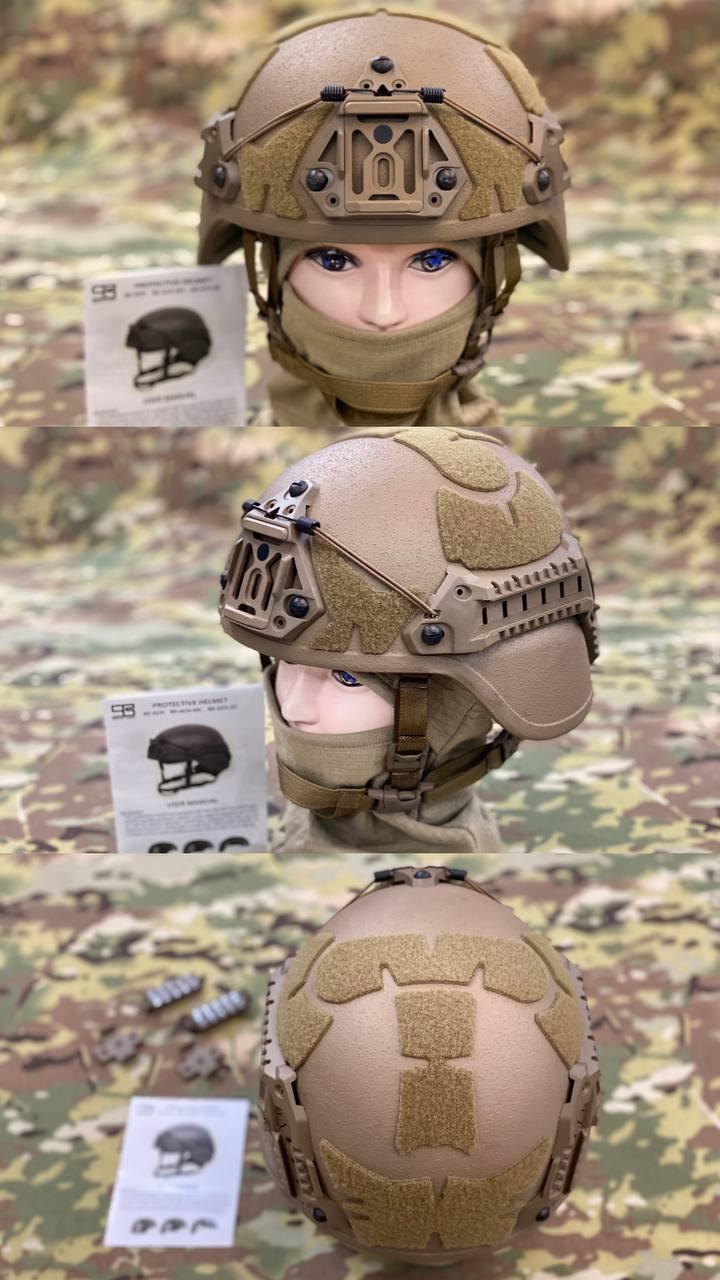 Кевларовый военный тактический шлем НАТО Sestan Busch BK-ACH helmet 3A класса защиты каска армейская - фото 7 - id-p2014182977