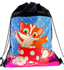 Сумка для змінного взуття Кошеня в чашці 1-7839