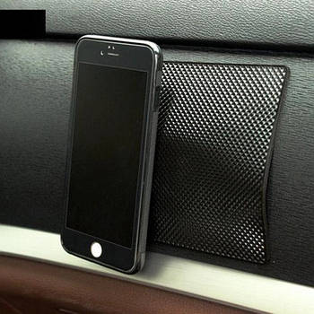 Антиковзний килимок на торпеду для телефону 14х8,5см / Тримач телефону / Килимок на автомобільну панель