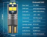 Блакитний Ice Blue T10 W5W обманка LED 6 SMD Автолампа світлодіодна безцокольна, фото 3